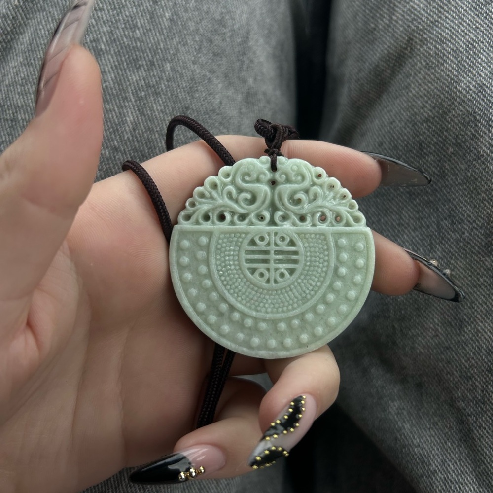 Jade Green Pendant Necklace